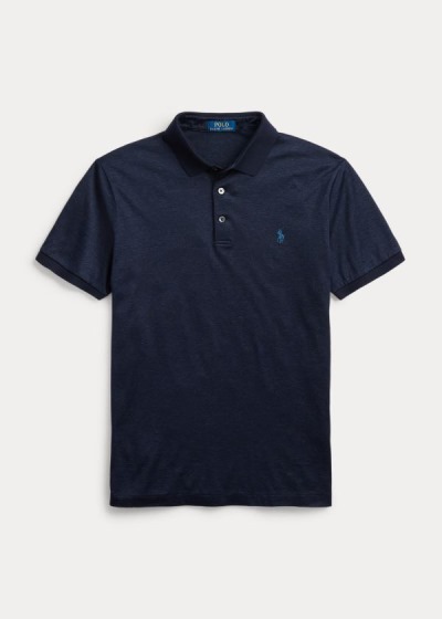 Men's Polo Ralph Lauren Custom Slim Fit Jersey Polos | 912036CQD